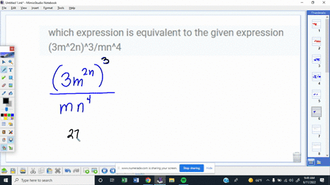 which-expression-is-equivalent-to-the-given-expression-3m2n3mn4-98363