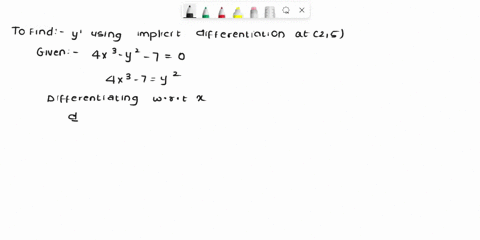 use-implicit-differentiation-to-find-y-then-evaluate-y-at-25-4x-3-y-70-y-yl25-69901