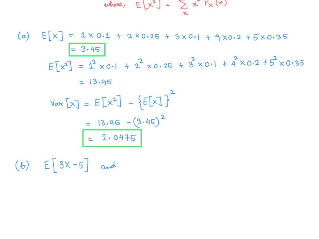 SOLVED (Law of the Unconscious Statistician) Consider random variable