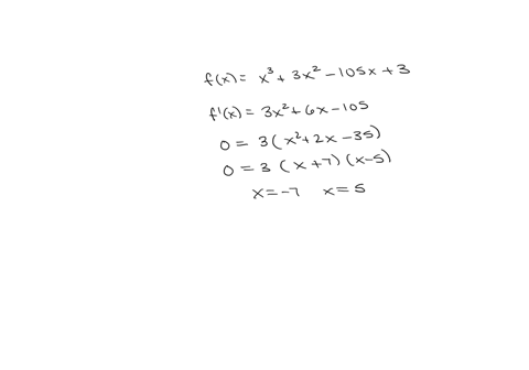 fxx33x2105x3-use-the-first-derivative-test-to-find-any-local-extrema-enter-any-local-extrema-as-an-ordered-pair-separate-multiple-answers-with-commas-selecting-a-radio-button-will-replace-the-entered-