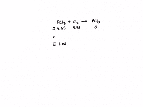 for-the-reaction-pcl3gcl2gpcl5g-the-initial-mixture-contains-435-mol-pcl3-575-mol-cl2-and-no-moles-of-pcl5-at-equilibrium-108-mol-of-pcl3-remains-how-many-moles-of-cl2-and-pcl5-are-present-a-10914