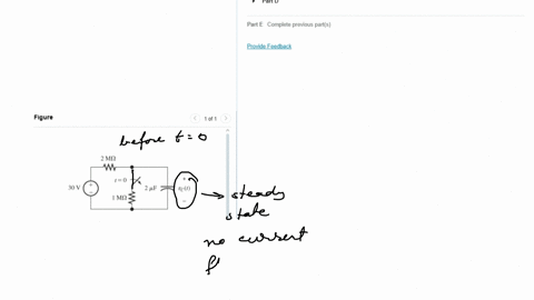 consider-the-circuit-of-figure-1-in-which-the-switch-has-been-closed-for-a-long-time-prior-to-t0-determine-the-value-of-v_ct-before-t0-express-your-answer-to-three-significant-figures-and-include-the