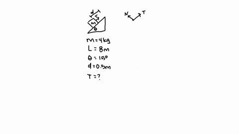 a-40-kg-block-is-released-from-rest-at-the-top-of-a-frictionless-plane-of-length-80-mathrmm-that-is-81542