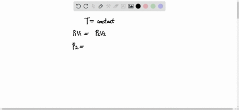 a-sample-of-gas-has-an-initial-volume-of-219-l-at-a-pressure-of-155-atm