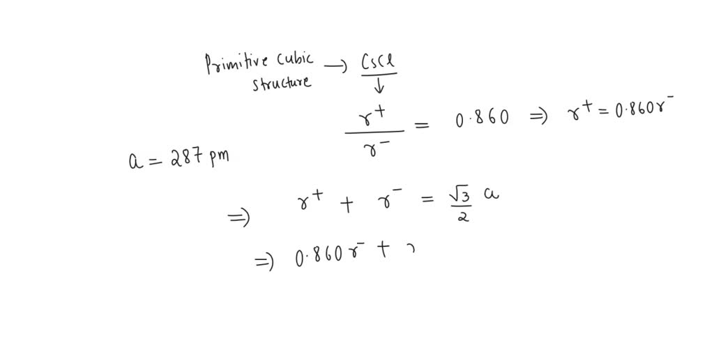 Solved an interpenetrating primitive cubic structure like that of cscl
