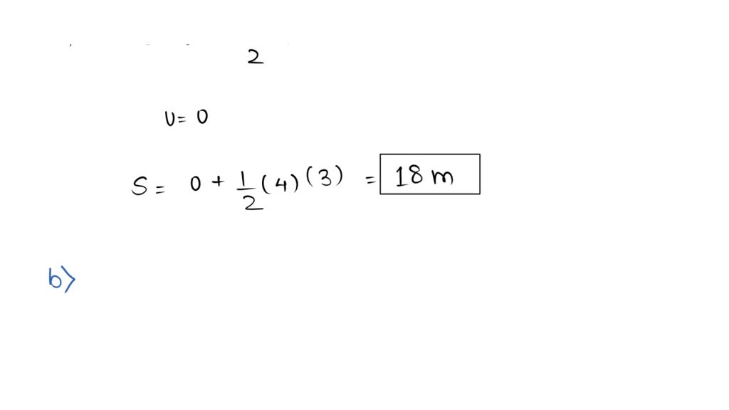 SOLVED 3. A ball rolls downhill with a constant acceleration of 4 m/s2