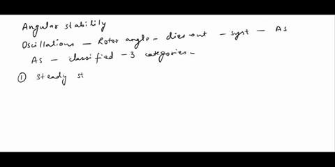 i-the-stability-problem-is-concerned-with-the-behaviour-of-the-synchronous-machines-after-a-disturbance-for-convenience-of-analysis-stability-problems-are-generally-divided-into-two-major-ca-06038