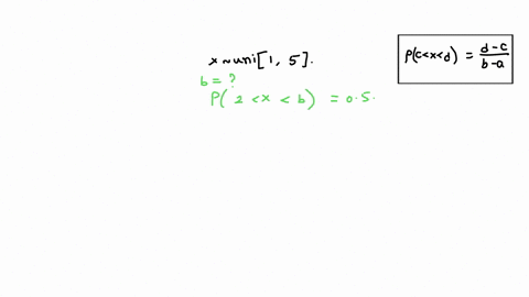 suppose-x-is-a-continuous-uniform-random-variable-with-c-1-and-d-5-find-the-value-of-b-such-that-p2-x-b-05-94425