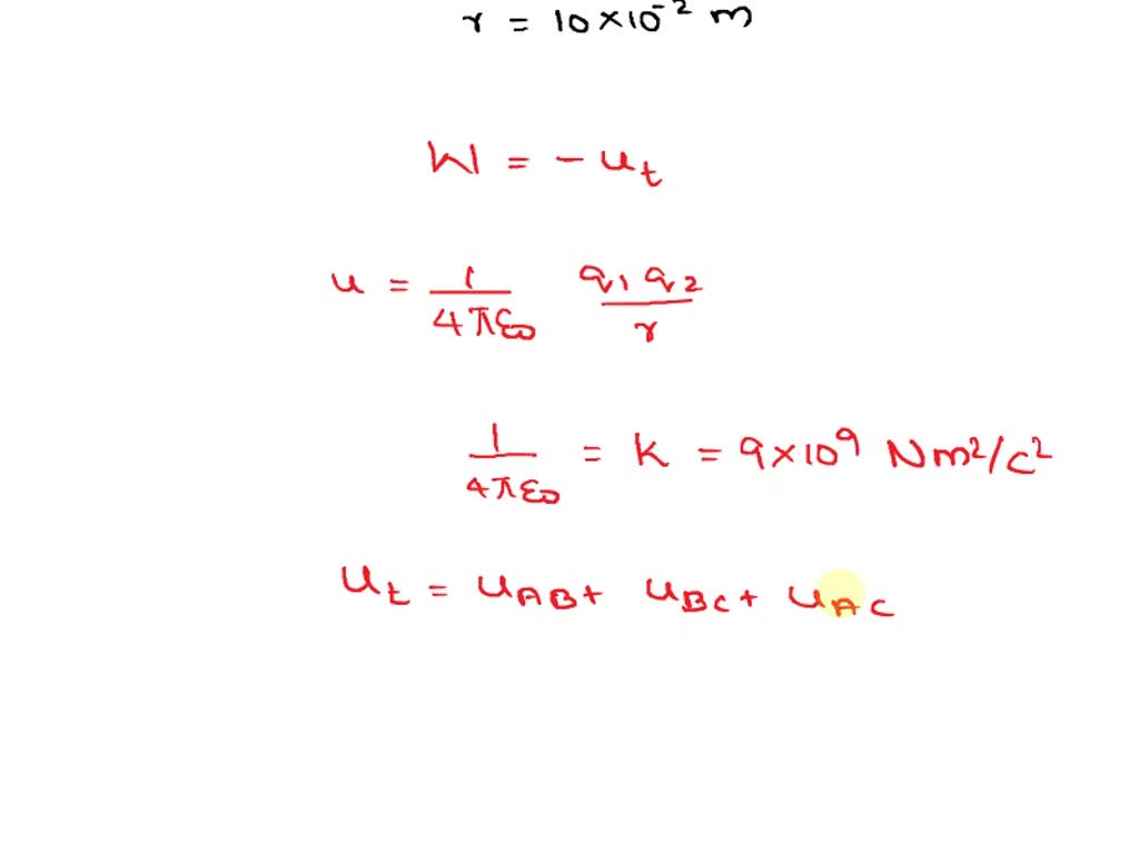 SOLVED: Calculate the amount of work done to dissociate a system of ...