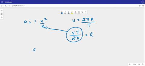 an-object-moves-in-a-horizontal-circle-at-constant-speed-v-in-units-of-ms-it-takes-the-object-t-seconds-to-complete-one-revolution-a-derive-an-expression-that-gives-the-radial-acceleration-o-36264