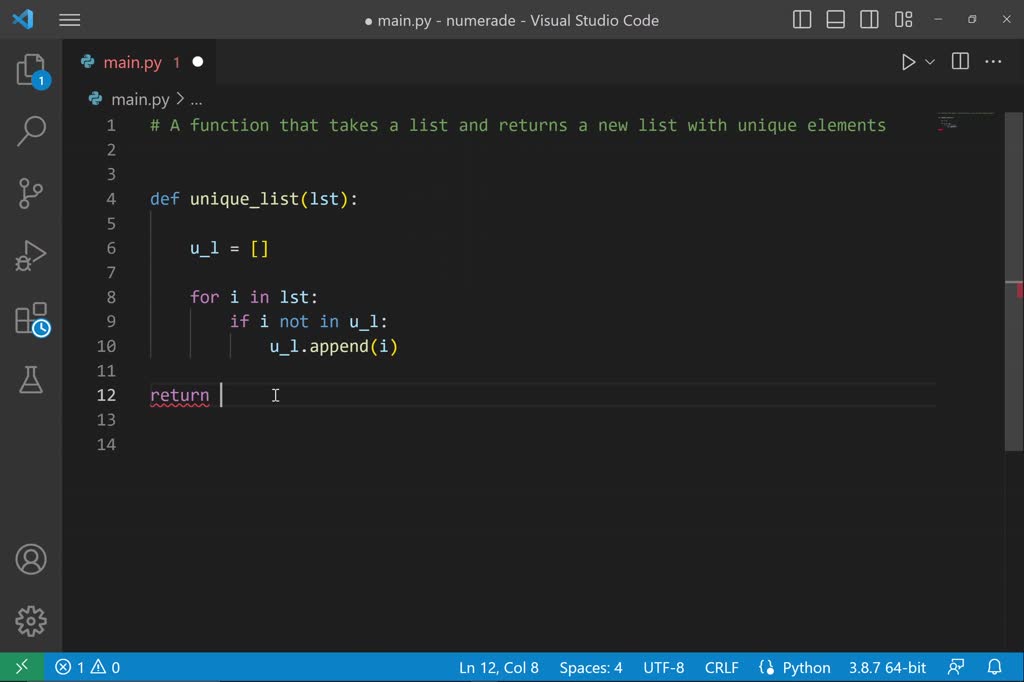 SOLVED: Create a list numbers1 that has 1000 elements, and a list ...