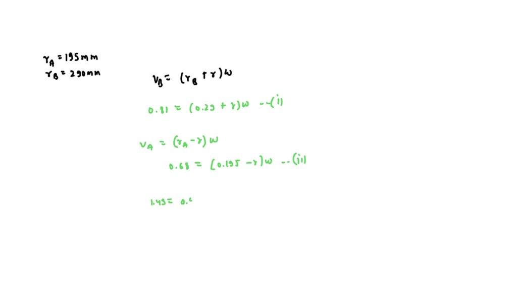 SOLVED: Each Of The Sliding Bars A And B Engages Its Respective Rim Of ...