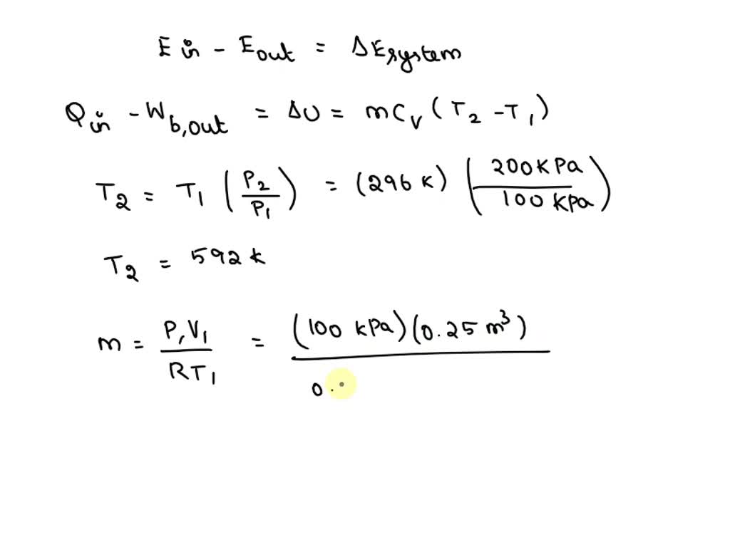 SOLVED: Text: Fluid grams of air, at an initial temperature of 19°C ...