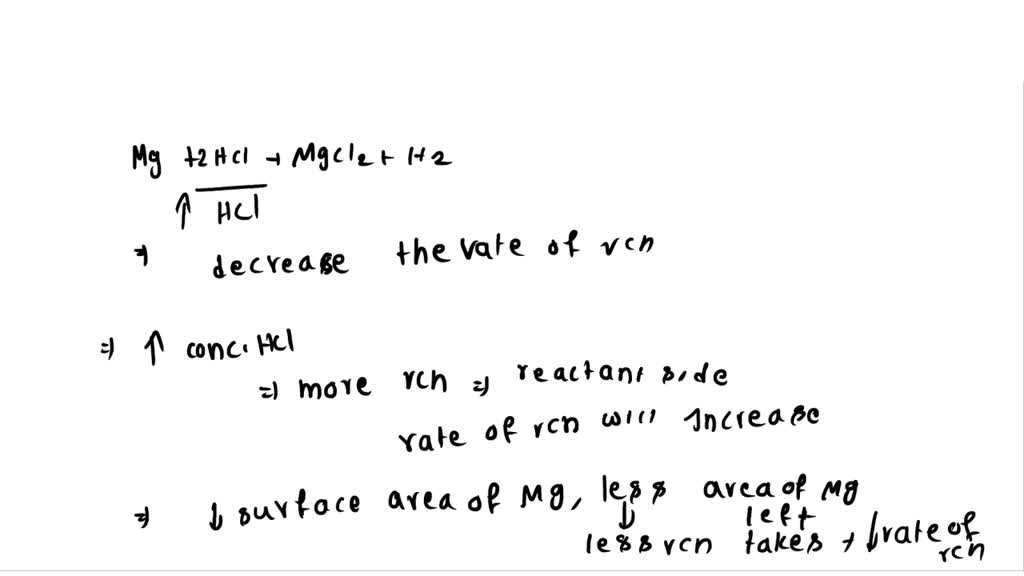 SOLVED Magnesium reacts with hydrochloric acid to produce magnesium