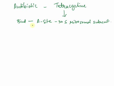question-35-tetracycline-is-an-antibiotic-used-to-treat-bacterial-infections-in-humans-cause-prevents-the-growth-and-pread-of-bacteria-this-drug-known-to-bind-strongly-and-specifically-to-th-81454