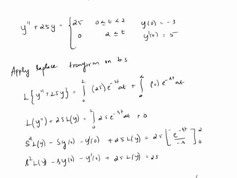 point-in-this-exercise-we-wil-use-the-laplace-transform-to-solve-the-following-initial-value-problem-y-25y-25-0-_t-2-2-t-y0-3y-0-5-first-using-y-for-the-laplace-transform-of-yt-ie-y-cyt-find-61614