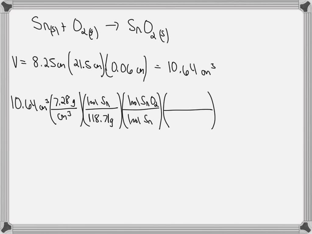 SOLVED 60. When tin comes in contact with the oxygen in the air, tin