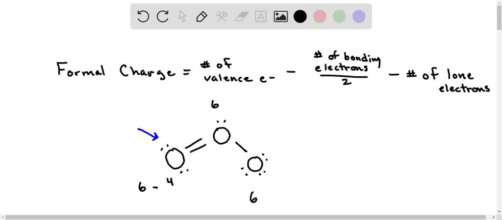 SOLVED: In the following Lewis structure of 03, every atom, bond and ...