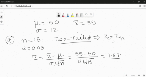 a-random-sample-is-selected-from-a-normal-population-with-a-mean-of-50-and-a-standard-deviation-of-12-after-a-treatment-is-administered-to-the-individuals-in-the-sample-the-sample-mean-is-fo-22835