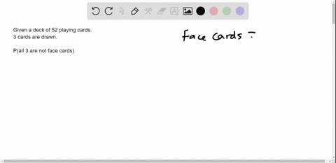 suppose-that-3-cards-are-drawn-from-well-shuffled-deck-of-52-cards-what-is-the-probability-that-all-3-are-not-face-cards-the-probability-is-pe-type-an-integer-or-a-simplified-fraction-93549