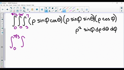 use-spherical-coordinates_-evaluate-xyz-dv-where-e-lies-between-the-spheres-p-3-and-p-and-above-the-cone-0-i3-14615-23067