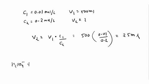 you-need-to-prepare-a-buffer-solution-at-ph-65-with-kh2po4-and-k2hpo4-pka721-if-the-total-concentration-of-the-potassium-dihydrogen-phosphate-is-05m-what-would-be-the-concentration-of-kh2po4-51115