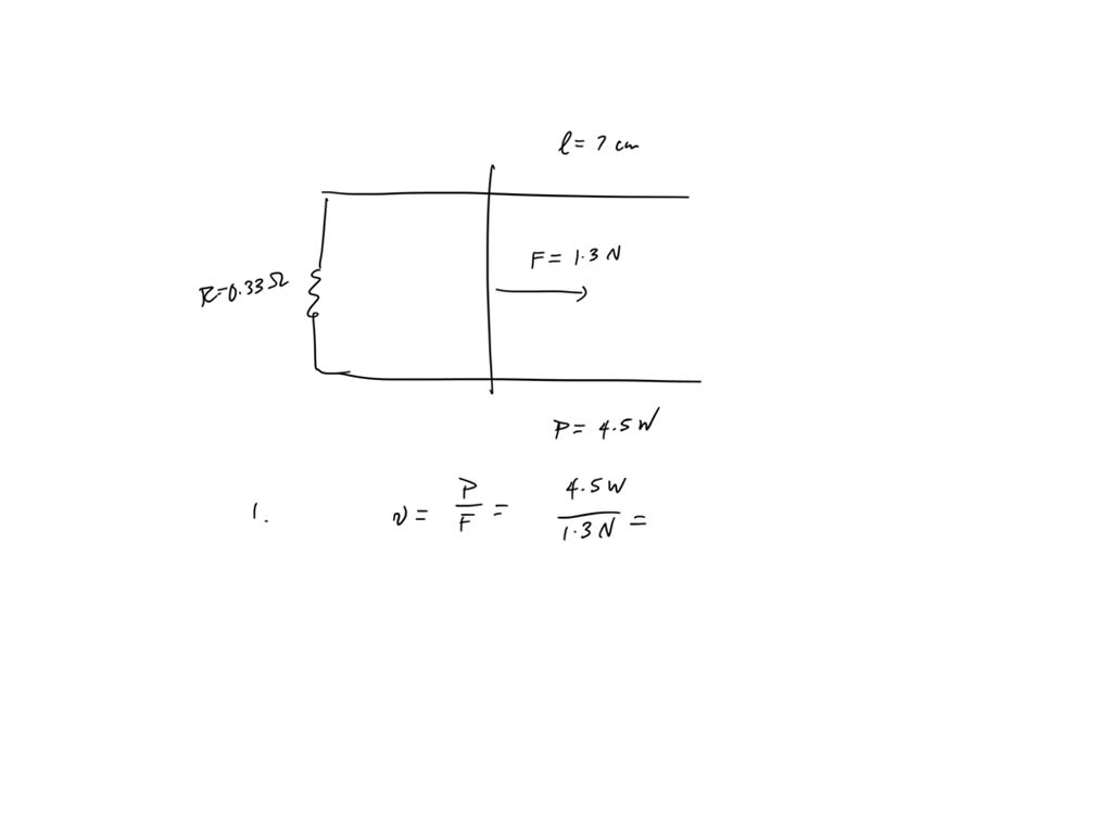 solved-a-7-0-cm-long-wire-is-pulled-along-a-u-shaped-conducting-rail