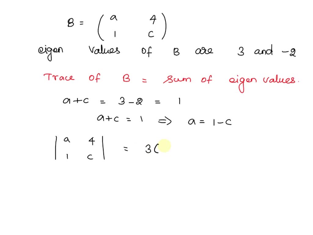 SOLVED: Problem 5. Find The Constants And *c Such That The B Matrix Has ...