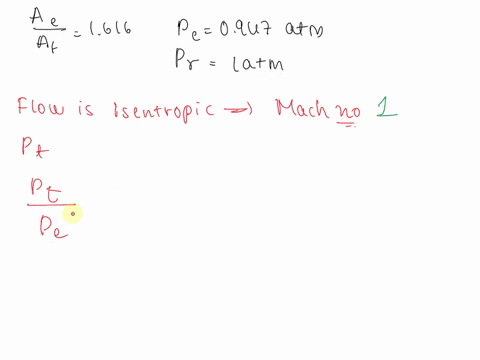a-convergent-divergent-nozzle-with-an-exit-to-throat-area-ratio-of-1616-has-exit-and-reservoir-pressures-equal-to-0947-and-10-atm-respectively-assuming-isentropic-flow-through-the-nozzle-cal-18423