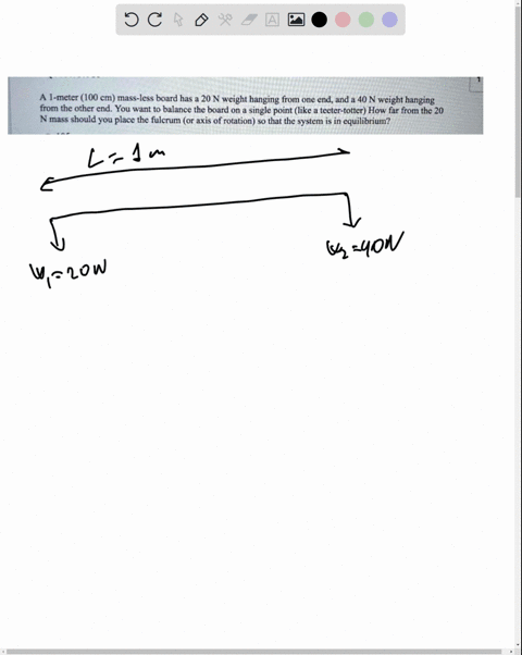 a 200 g mass is placed on the meter stick 20 cm from the fulcrum a 170 ...