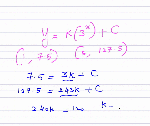 an-exponental-model-has-the-fom-rkx-passes-through-the-points-1-751-nd-1275-itis-knawn-that-the-model-use-the-given-information-find-and-vrte-them-into-the-model-belova-then-sketch-graph-the-96488
