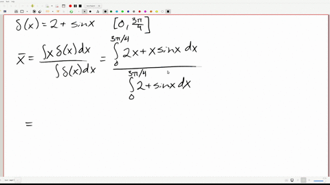 1-point-a-rod-with-density-x-2-sinx-in-mass-per-unit-length-lies-on-the-x-axis-between-x-0-and-x-314-find-the-center-of-mass-of-the-rod-x-do-not-enter-units-21928