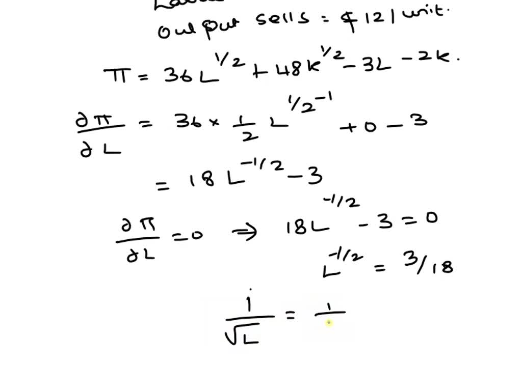 solved-a-firm-s-production-function-is-given-by-q-3l-1-2-4k-1-2