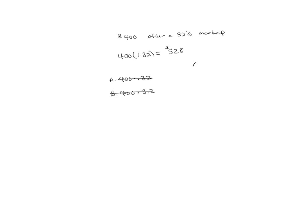 SOLVED Which expression can be used to find the price of a 400