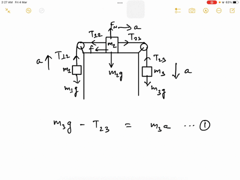 the-coefficient-of-kinetic-friction-between-the-20-kg-block-in-figure-and-the-table-is-034-figure-1-palta-what-is-the-acceleration-of-the-20kg-block-express-your-answer-with-the-appropriate-98787