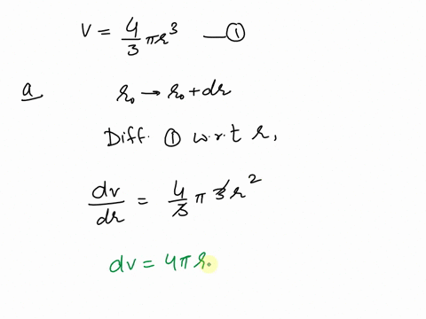 the-volume-of-a-sphere-of-radius-is-v-tr-write-differential-formula-that-estimates-the-change-in-volume-of-a-sphere-when-the-radius-changes-from-to-to-ro-dr-enter-ro-a5-r0-and-dr-as-dr-dv-he-10418