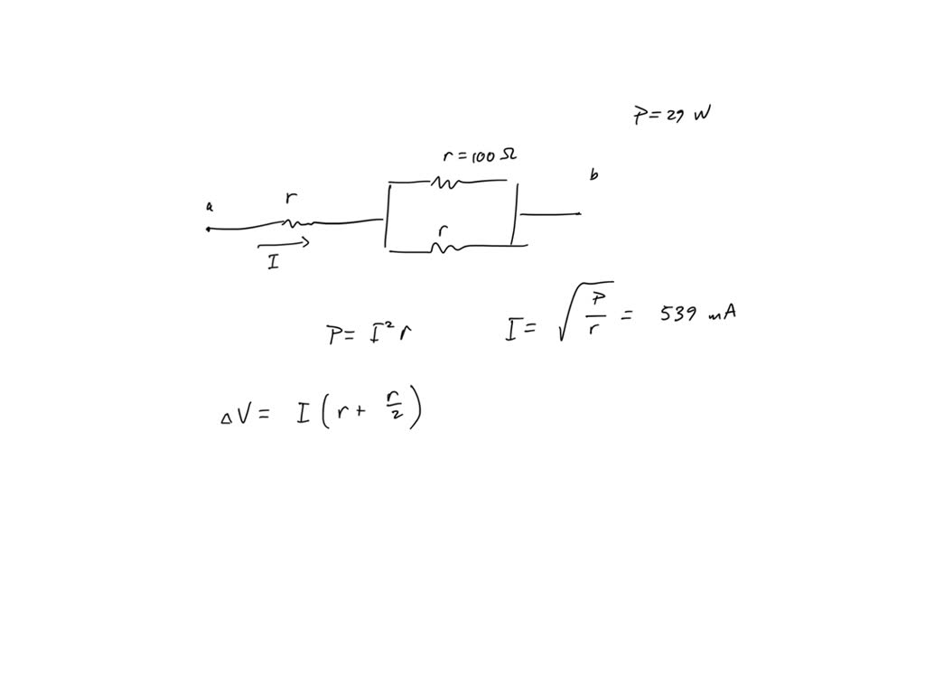 SOLVED Three 100 Ω resistors are connected as shown in the figure. The