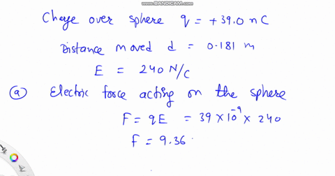 the-figure-below-shows-small-charged-sphere-with-a-charge-of-q-390-nc-that-moves-a-distance-of-d-0181-m-from-point-a-to-point-b-in-the-presence-of-a-uniform-electric-field-e-of-magnitude-240-12772