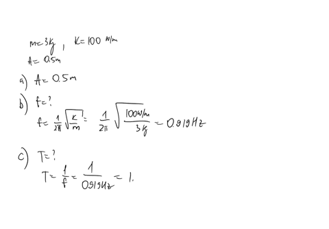 a-3kg-mass-is-placed-on-a-frictionless-horizontal-surface-it-is-attached-to-a-spring-constant-k100-nm-negligible-mass-which-is-then-connected-to-the-nearest-wall-the-spring-is-then-stretched-12312