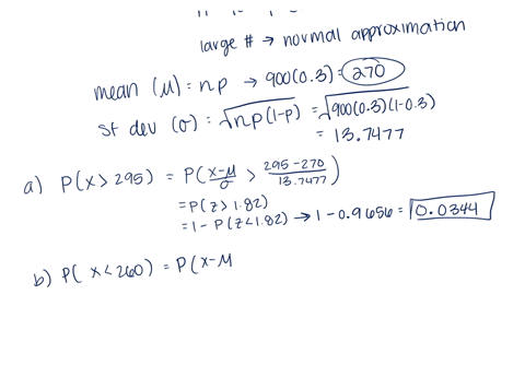 given-a-random-sample-size-of-n900-from-a-binomial-probability-distribution-with-p030-complete-parts-a-through-e-below-do-not-use-the-correction-for-continuity-a-find-the-probability-that-th-95946