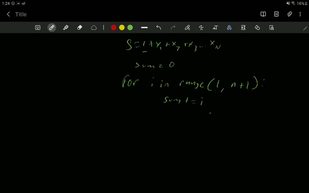 SOLVED: Write a Python program to calculate the harmonic sum of n-1 ...