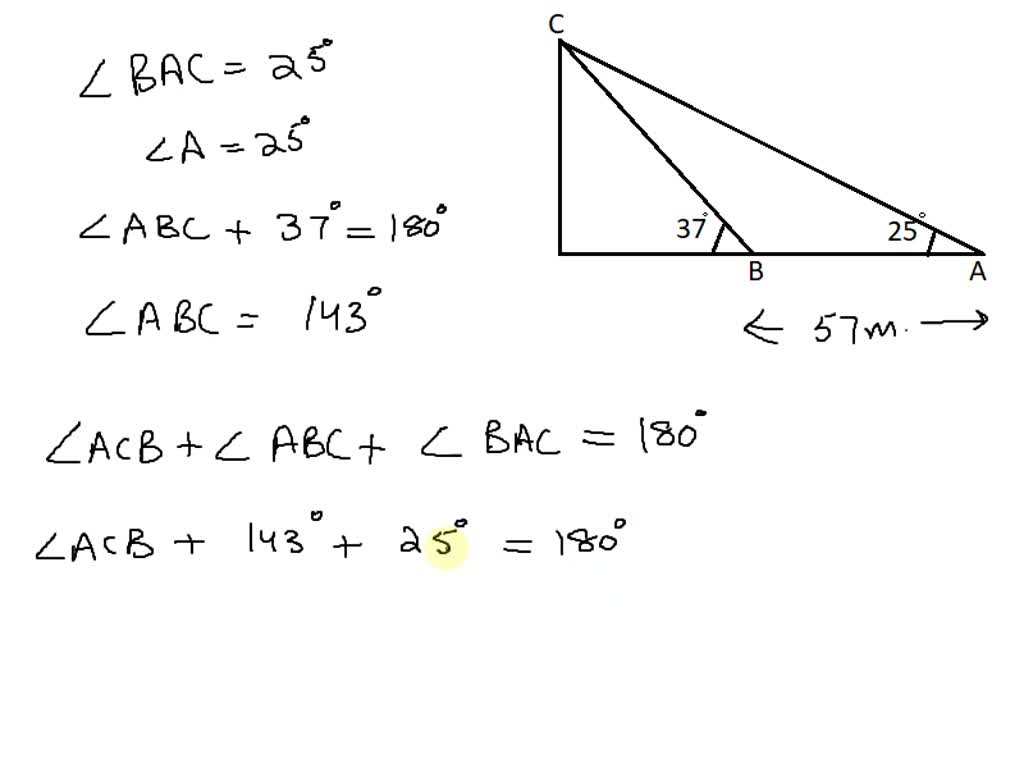 SOLVED: From point A and B on level ground, the angles of elevation of ...