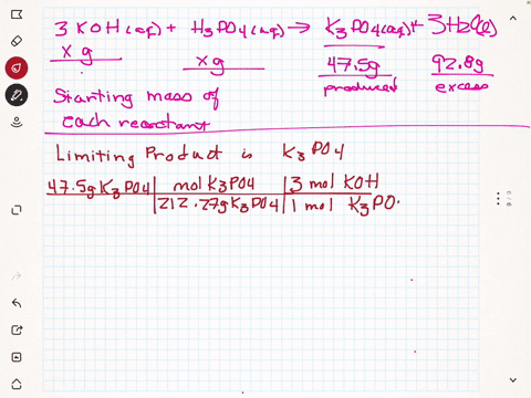 be-sure-to-answer-all-parts_-potassium-hydroxide-and-phosphoric-acid-react-to-form-potassium-phosphate-and-water-according-to-the-equation-3kohaq-hypoaaq-kzpoaaq-3ho-determine-the-starting-m-82576