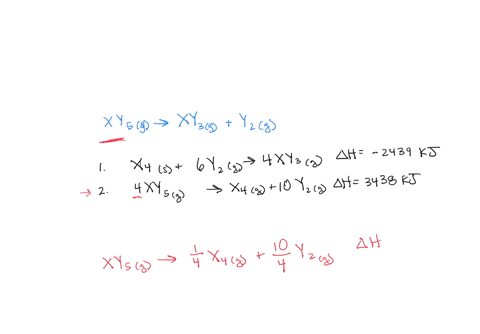 2-target-reaction-x-y_5mathrmg-rightarrow-x-y_3mathrmgy_2mathrmg-beginarrayrlrl-text-step-reactions-1-mathrmx_4mathrms6-mathrmy_2mathrmg-rightarrow-4-mathrmxy_3mathrmg-delta-mathrmh-2439-mathrmkj-2-2