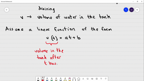 a-tank-contains-24-gallons-of-water-when-all-of-a-sudden-the-water-begins-draining-at-a-constant-rate-of-2-gallons-per-hour-let-t-represent-the-number-of-hours-since-the-water-began-draining-42942
