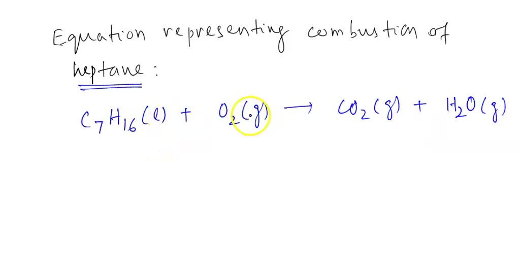 Solved Combustion Of Hydrocarbons Such As Heptane C7h16 Produces Carbon Dioxide A 0702