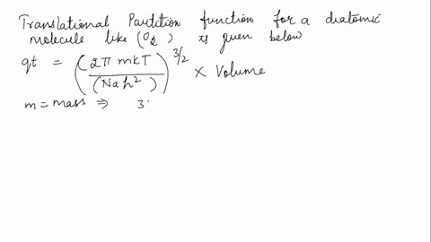 16.2a Calculate the translational partition function at (a)...