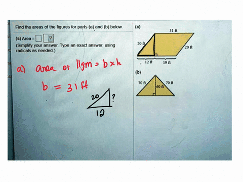 find-the-areas-of-the-figures-for-parts-a-and-b-below-a-area-simplify-your-answer-type-an-exaci-answer-using-adicals-as-needed-20-19-f-d-70-r-70-f-80-h-64531