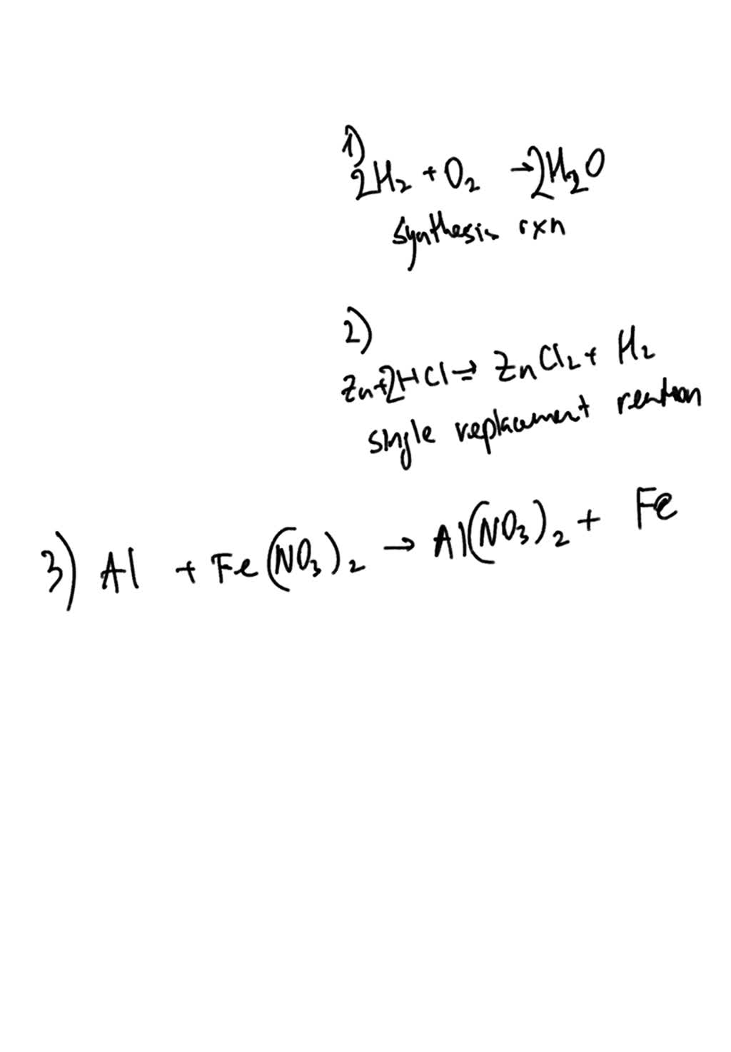 Learning Task 2 Use coefficients to balance the following equation, and ...