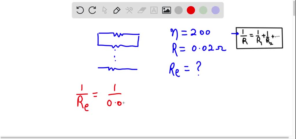 SOLVED: What is the equivalent resistance of 200 resistors each of 0.02 ...